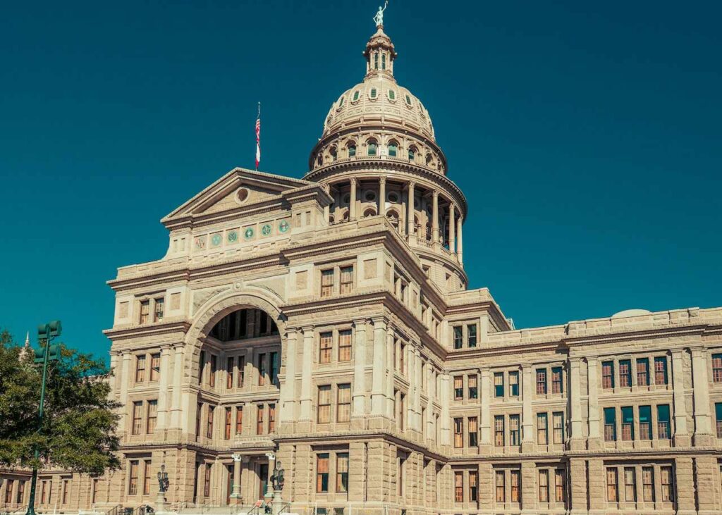 Capital building in Austin, Texas