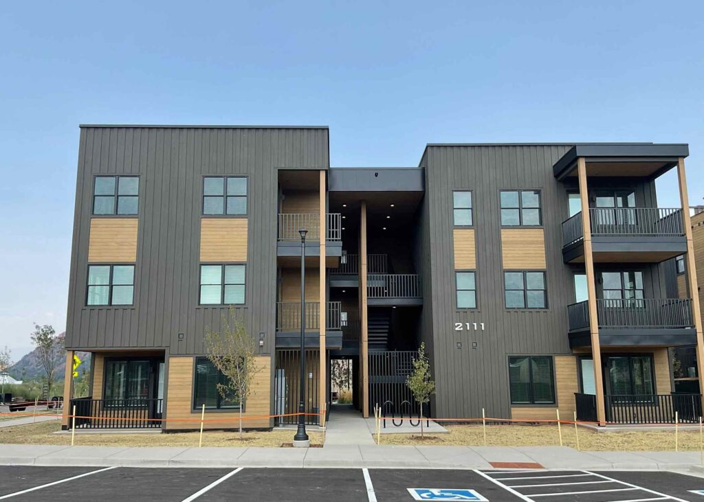 Marketplace apartment building
