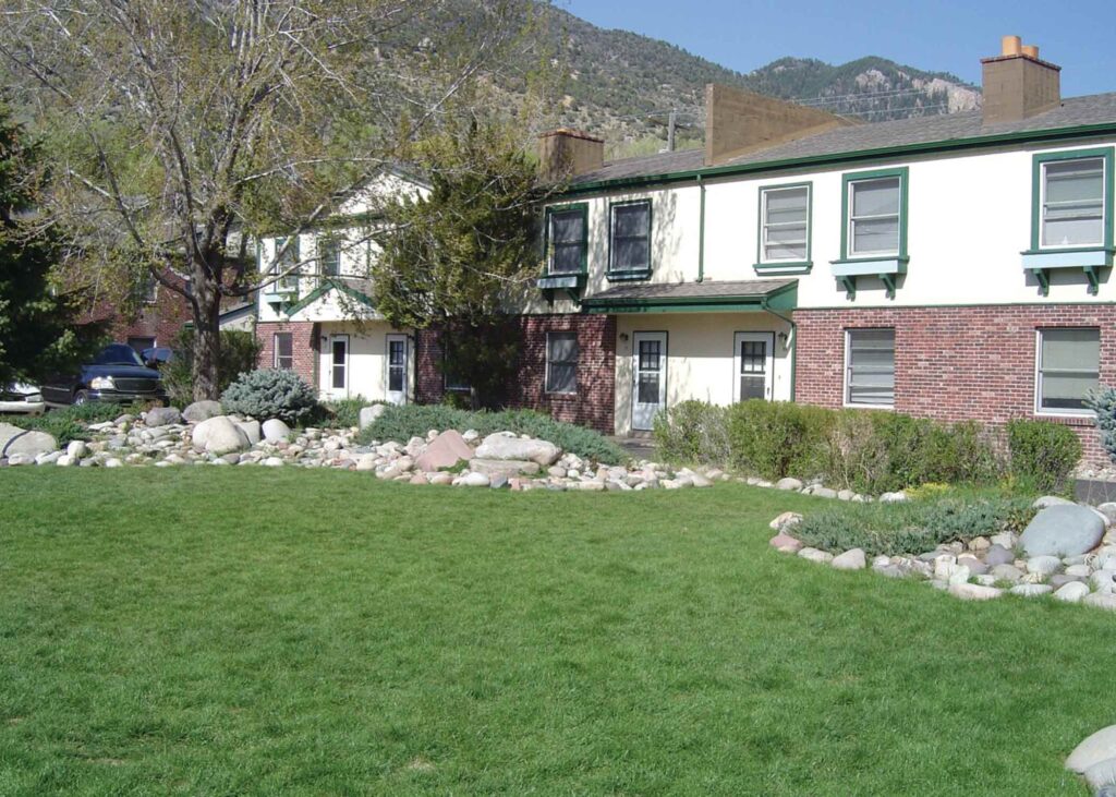 Village green apartment building